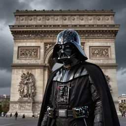 Darth Vader in front of paris