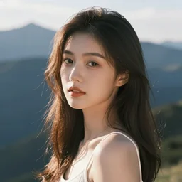 human on a mountain