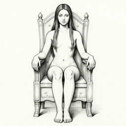 salome full figure sitting on throne black ink drawing by james jean very detailed high contrast xuan paper lush background by aubrey beardsley moebius