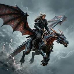 splash art game of thrones riding dragon