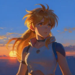 portrait, palutena from smash, surreal photography, sunrise, blue sky, dramatic light, impressionist painting, digital painting, artstation, simon stalenhag