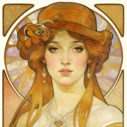 hyperrealism, close - up fashion woman portrait illustration art by alphonse mucha greg rutkowski craig mullins