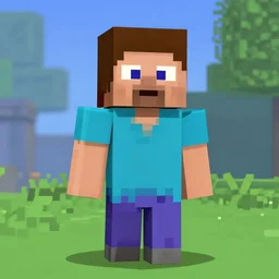 Steve from Minecraft as a southpark character