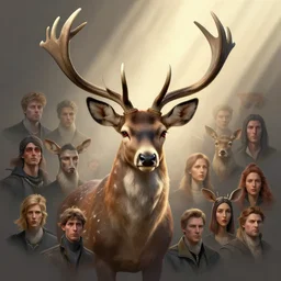 highly detailed portrait of a stylized deer, stephen bliss, unreal engine, greg rutkowski, ilya kuvshinov, ross draws, hyung tae and frank frazetta, tom bagshaw, tom whalen, nicoletta ceccoli, mark ryden, earl norem, global illumination, god rays