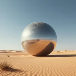 a large object in the middle of a desert, a digital rendering by matteo perez, trending on behance, panfuturism, vray, futuristic, concept art