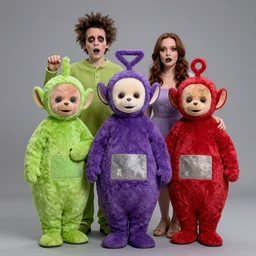 evil teletubbies portrait, horror, very very very very scary, by greg rutkowski, chris tulloch mccabe, valentina remenar and asher duran, digital art, concept art, trending on artstation
