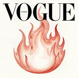 fractal flame fractal flame, vogue women's fashion magazine, watercolor painting, intricate