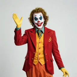 ronald mcdonald as the joker in the dark knight ( 2 0 0 8 )