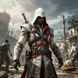A screenshot of a scene from Assassin's Creed, 4k render, unreal engine, digital art