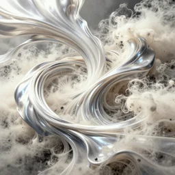 in the style of Kevin O’Neil , 2000AD ,feedback loop , burst of powders ,detailed entangled fibres ,volumetric lighting, twisting vapour, bellowing dust ,flowing shimmering fabrics, emerging hands and an ancient male bearded face , Hundreds of humans , emerging hands and beautiful women’s and men screaming laughing and crying face , full colour , upscale , 4k