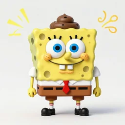 spongebob made out of poop