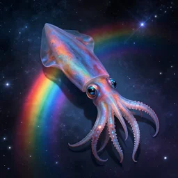 rainbow cosmic squid