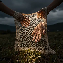 a net of hands