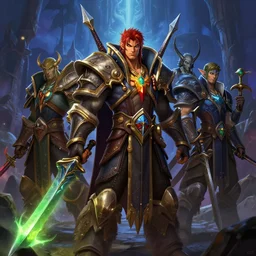 artwork of bolvar from world of warcraft by denning guy, amano yoshitaka, berkey john, bowater charlie, greg rutkowski