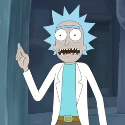 rick sanchez, from rick and morty, breaking the simulation