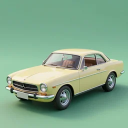 3D render of highely detailed 1960s sports care concept