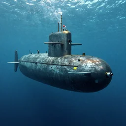 a submarine in the deep sea in the style of Jules Verne