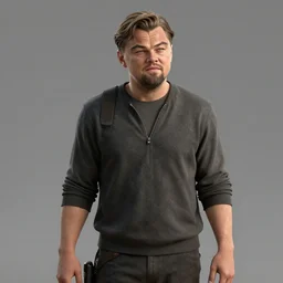 Leonardo DiCaprio as a video game character, unreal engine render, 4k