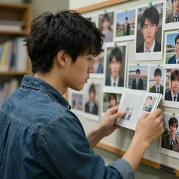 a guy going through all his memories, photorealistic, 1 4 k hd quality, highly detailed, vibrant, more coherent, super high quality, hyper realistic