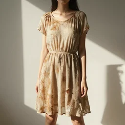 dress poses with sunlit dried caked bleached