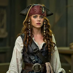 film still of emma stone as a pirate movie 4 k