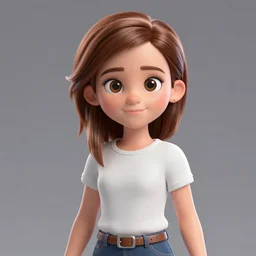 Emma Watson as a 3d anime girl