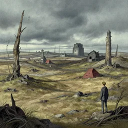 post apocalyptic landscape by raymond briggs