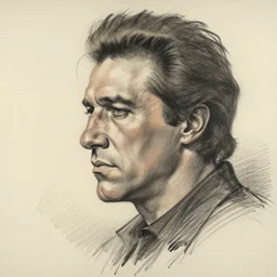 a realistic yet scraggly portrait sketch of the side profile of a stern and sophisticated marlon brando, trending on artstation, intricate details, in the style of frank auerbach, in the style of sergio aragones, in the style of martin ansin, in the style of david aja, in the style of mattias adolfsson