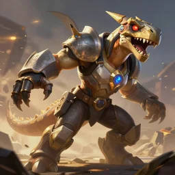 Trex  as an Apex Legends character digital illustration portrait design by, Esao Andrews detailed, gorgeous lighting, wide angle action dynamic portrait