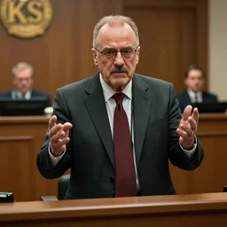 saul goodman defending KSI in court, high definition, photorealistic, high detail, 8k, hdr,
