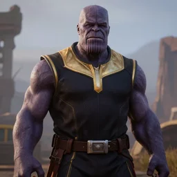 Film still of Thanos, from Red Dead Redemption 2 (2018 video game)
