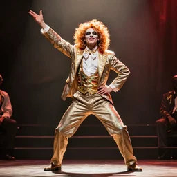 candyman posing as an actor, on stage