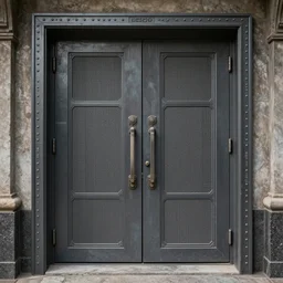 a sci - fi double door, phototexture, photorealistic, very realistic 8 k