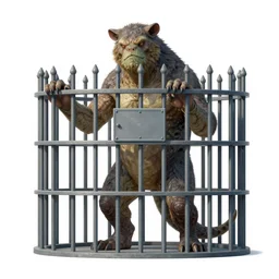 cryptozoological creature prison illustration by keith thompson