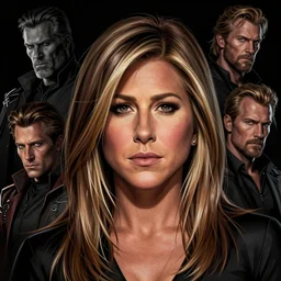portrait of jennifer aniston, marvel comics, dark, intricate, highly detailed, smooth, artstation, digital illustration by ruan jia and mandy jurgens and artgerm and wayne barlowe and greg rutkowski and frank frazetta
