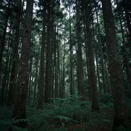 acrylic forest woods moody background