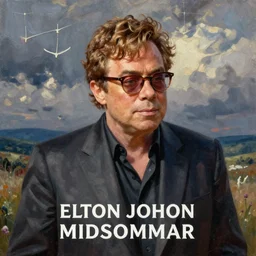 elton john lennon midsommar, oil painting, ultradetailed, artstation, ultradetailed, digital painting, ultradetailed