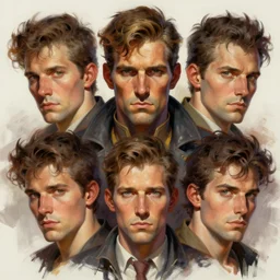 portrait of a psycho borderlands bandit, by shigenori soejima, by frank frazetta, by thomas kinkade, by ilya kuvshinov, digital painting masterpiece, beautiful brush strokes, advanced lighting technology, symmetry!!!, accurate and realistic faces and anatomy