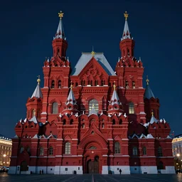 soviet cyberpunk red square temple