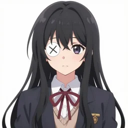 anime girl cross eyed