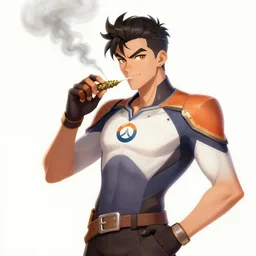 winston from overwatch smoking weed