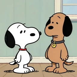 Snoopy meets Snoop Dogg