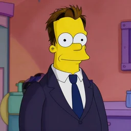 Conan O'Brien in the Simpsons, high detail, high resolution