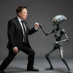 Elon musk fighting aliens