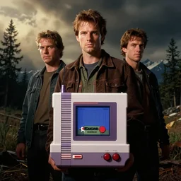 twin peaks characters with a nes video game console