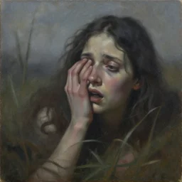 fear lost, surrealism, oil on canvas, high detail, masterpiece