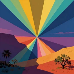 pop art, 3d illustration, symmetrical shapes with different colors