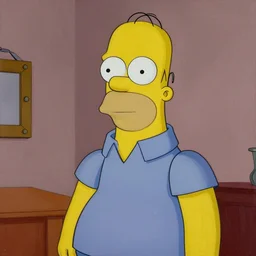 homer simpson, painting by rembrant