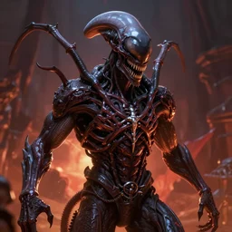 doom giger alien venom elden ring demonic hell portrait of satan, Pixar style, by Tristan Eaton Stanley Artgerm and Tom Bagshaw.