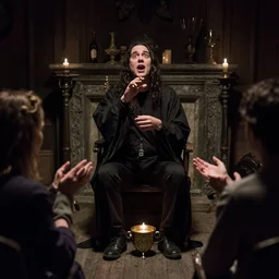 A seance, Occult, funny, humorous, humor, hilarious, funny, entertaining, magical, film still